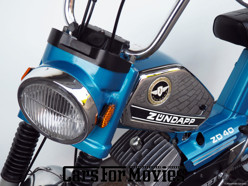 CarsForMovies | Zündapp ZD 40 brillant-blau 1980 Deutschland Blau Blau Zwei- und Dreirad Motorrad Baden-Württemberg 5667 Oldtimer Moped Mokick Mofa